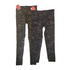 2-pc Spanx Look At Me Now Camo leggings, full length and cropped